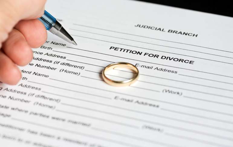 A petition for divorce.